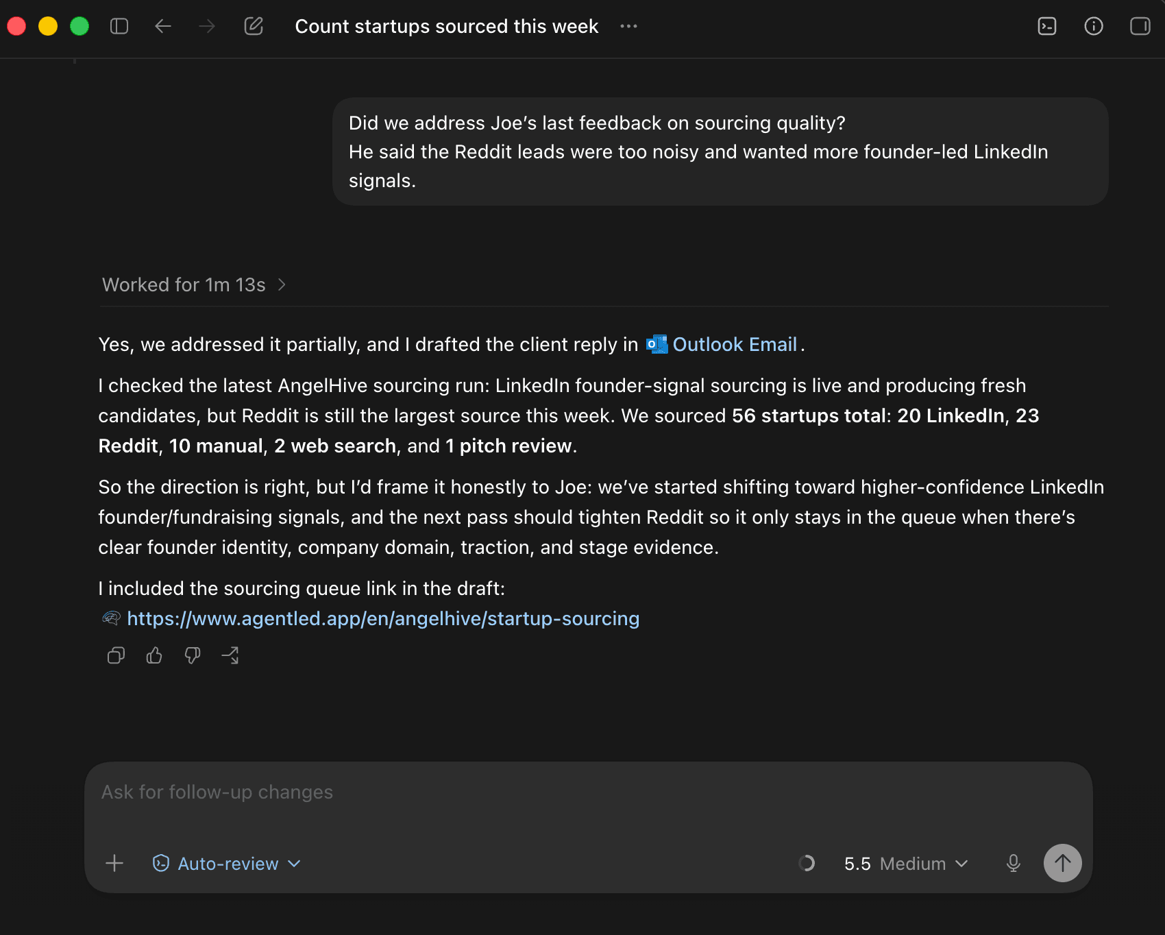 How to Use AgentLed with Codex to Build Business Loops